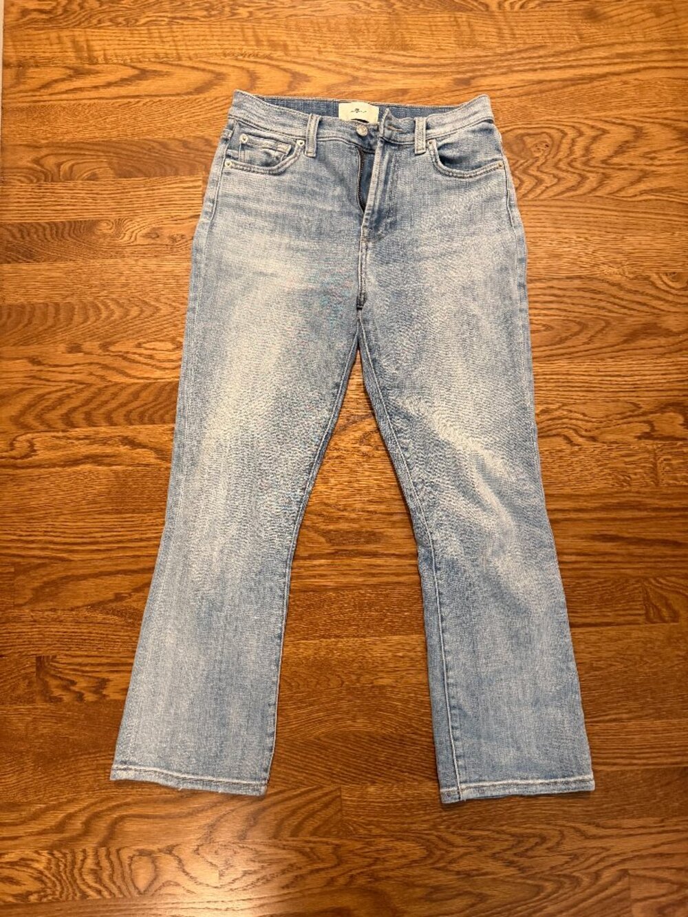 7 For All Mankind High-Waist Slim Kick Jeans – Size 27